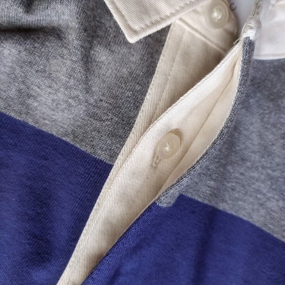 Banana republic Men's full sleeve striped polo tee / polo shirt - Picture 4 of 9